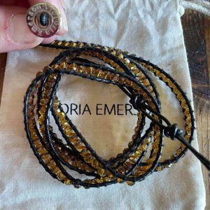 Victoria Emerson Wrap bracelet- Amber- Never worn!